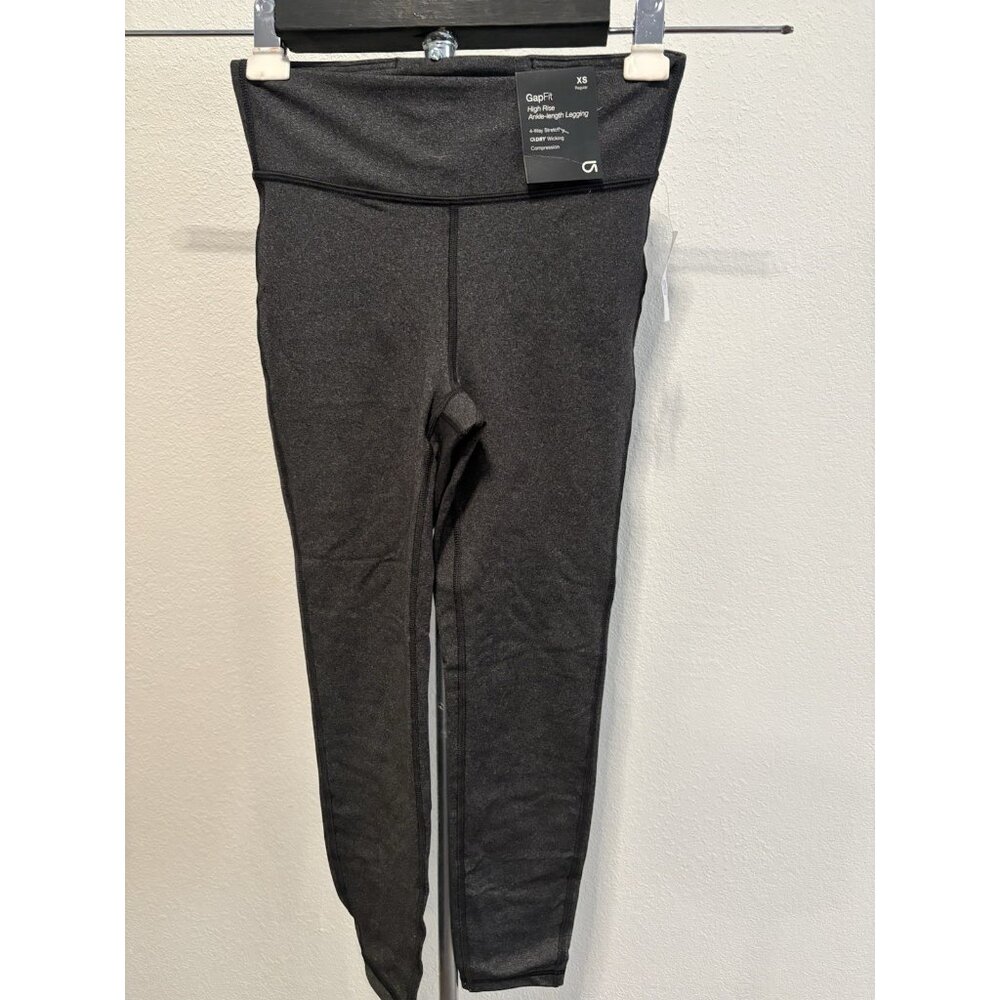Gap Fit High Rise Ankle Length Leggings Women XS 24X22 Stretch Dark Gray